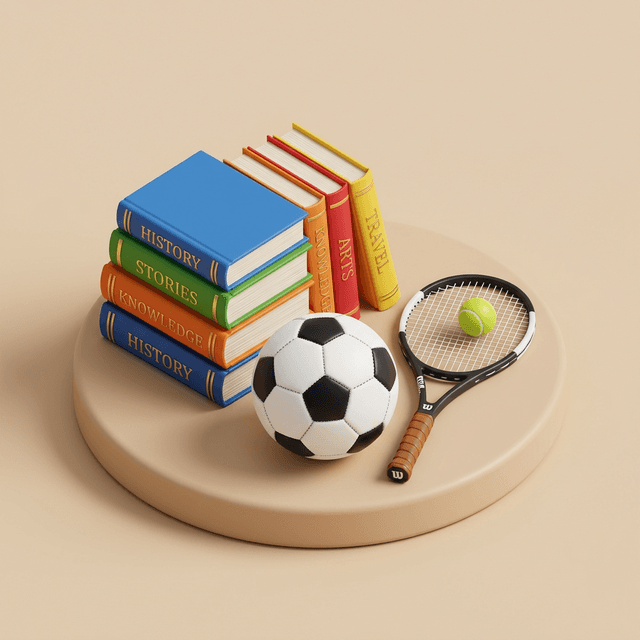 Books, Sports & Interests